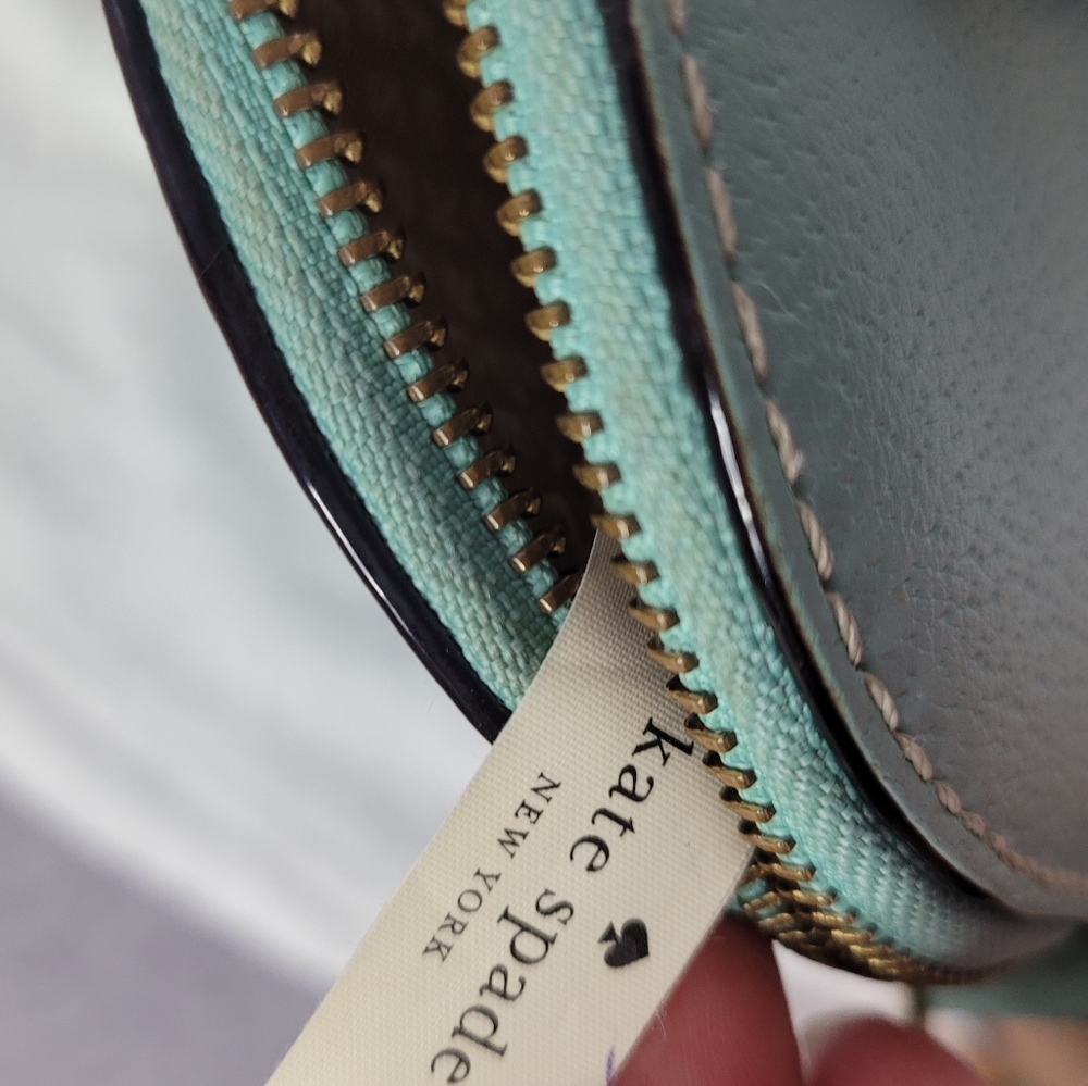 KATE SPADE Wellesley Rachelle Tiffany blue  PURSE - Picture 7 of 9